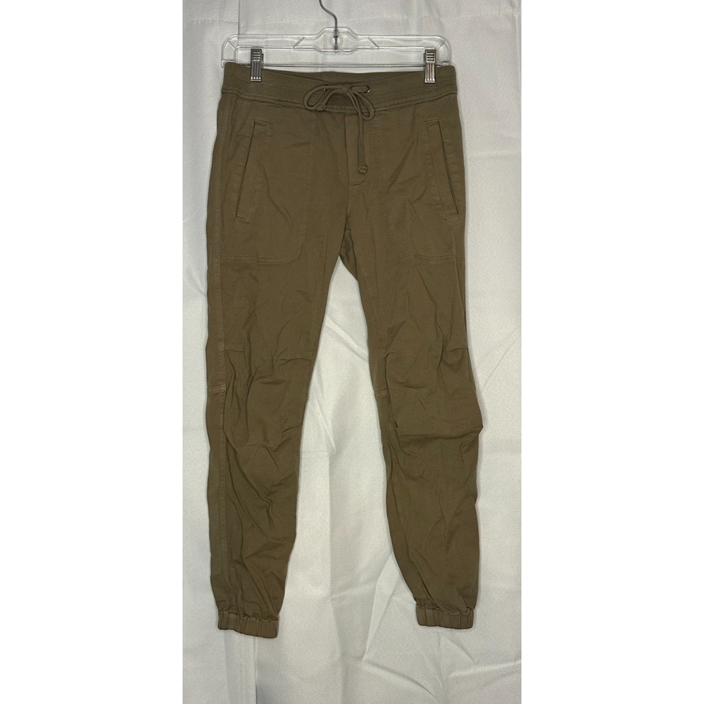 James‎ Perse Women's Size 0 Olive Utility Jogger Pants Modal Stretch Cropped